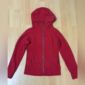 lululemon athletica Cherry Red Full-Zip Hoodie size 6